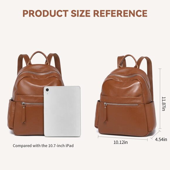 7119 Leather Backpack Fashion Designer Shoulder Bags Soft Leather Backpack main image 4